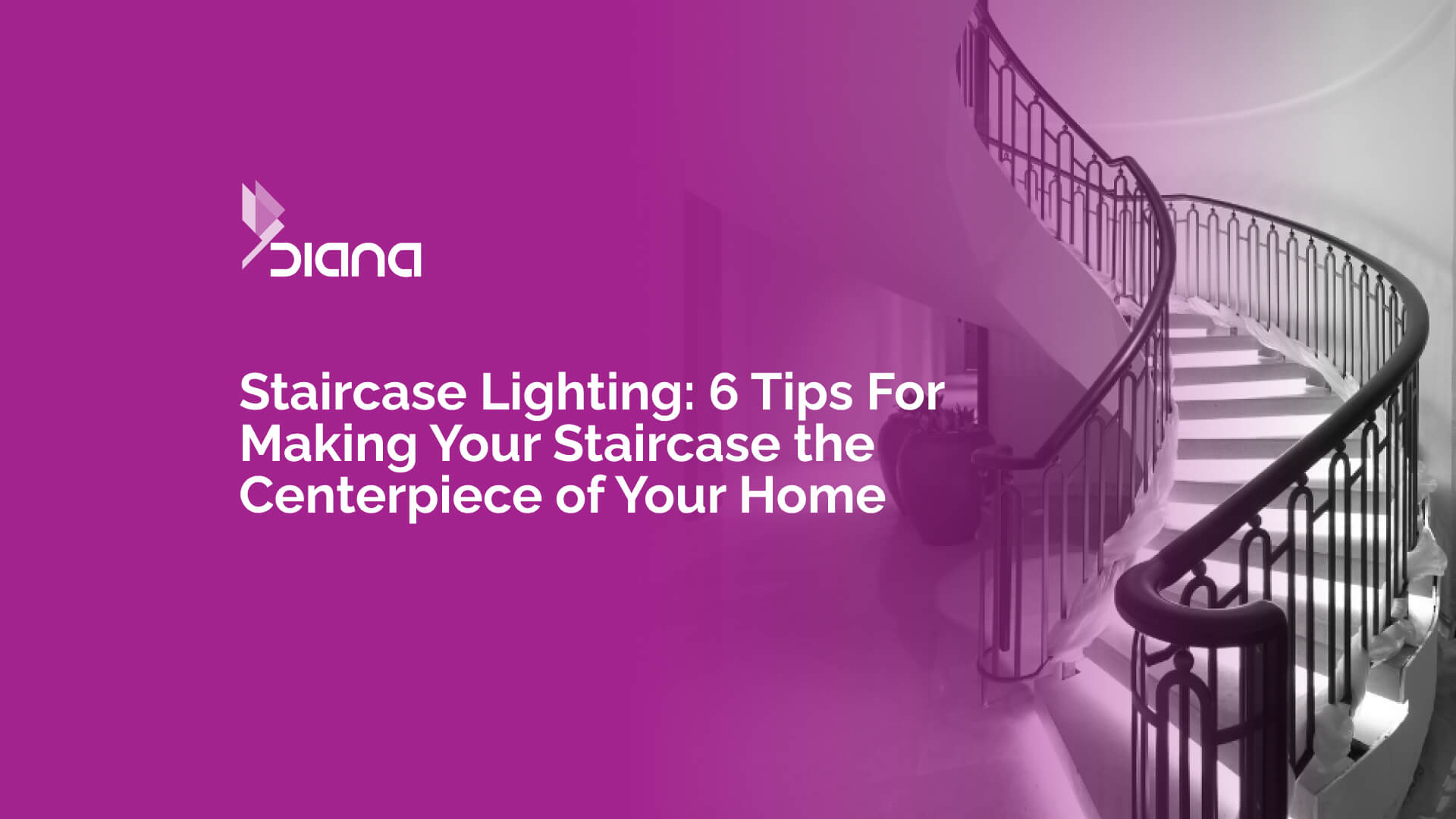 Residential staircase LED lighting design ideas
