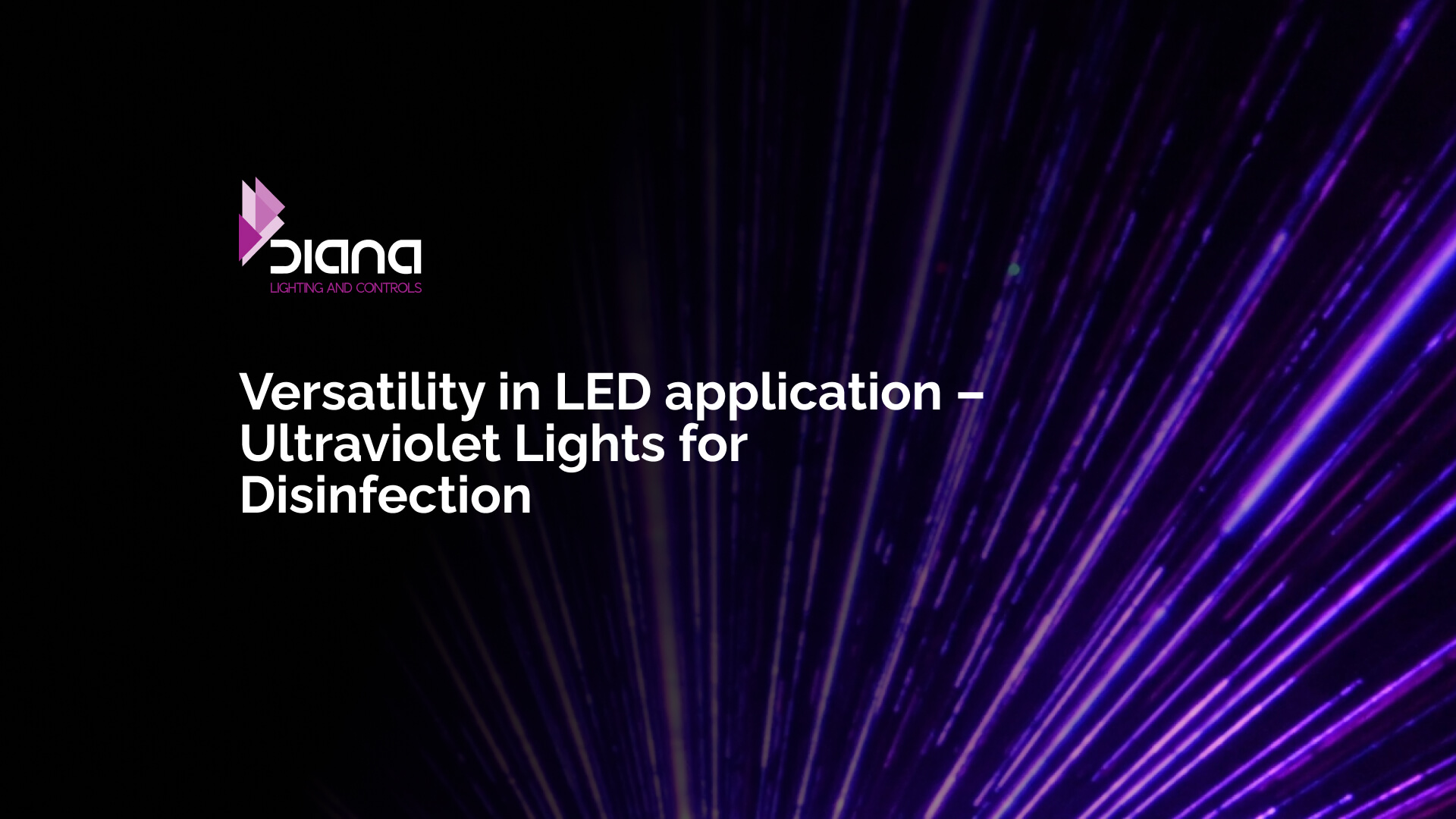 Ultraviolet LED lights for disinfection applications