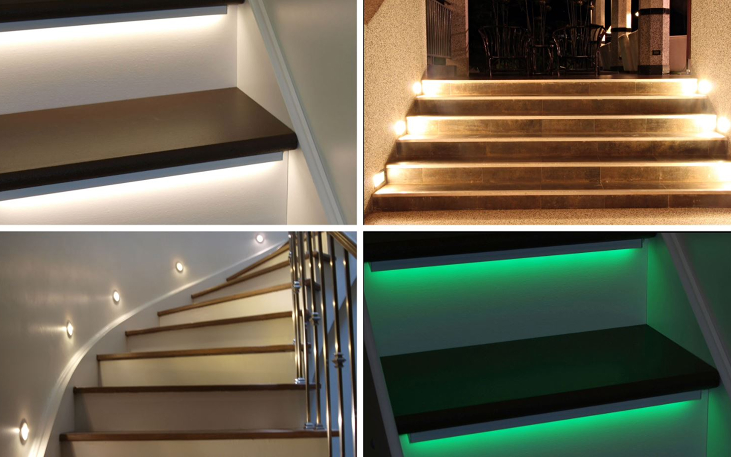 Stair and hallway LED lighting for residential interiors
