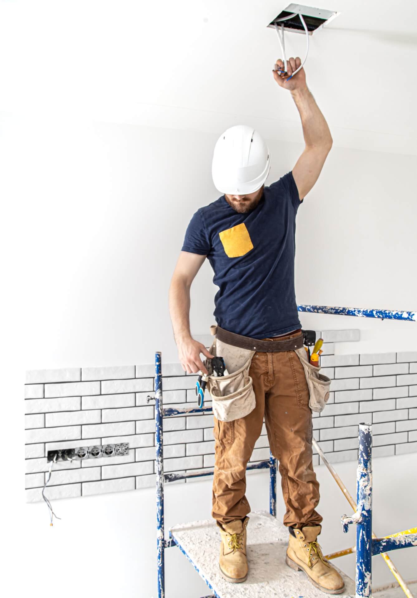 Electrical contractor LED lighting installation