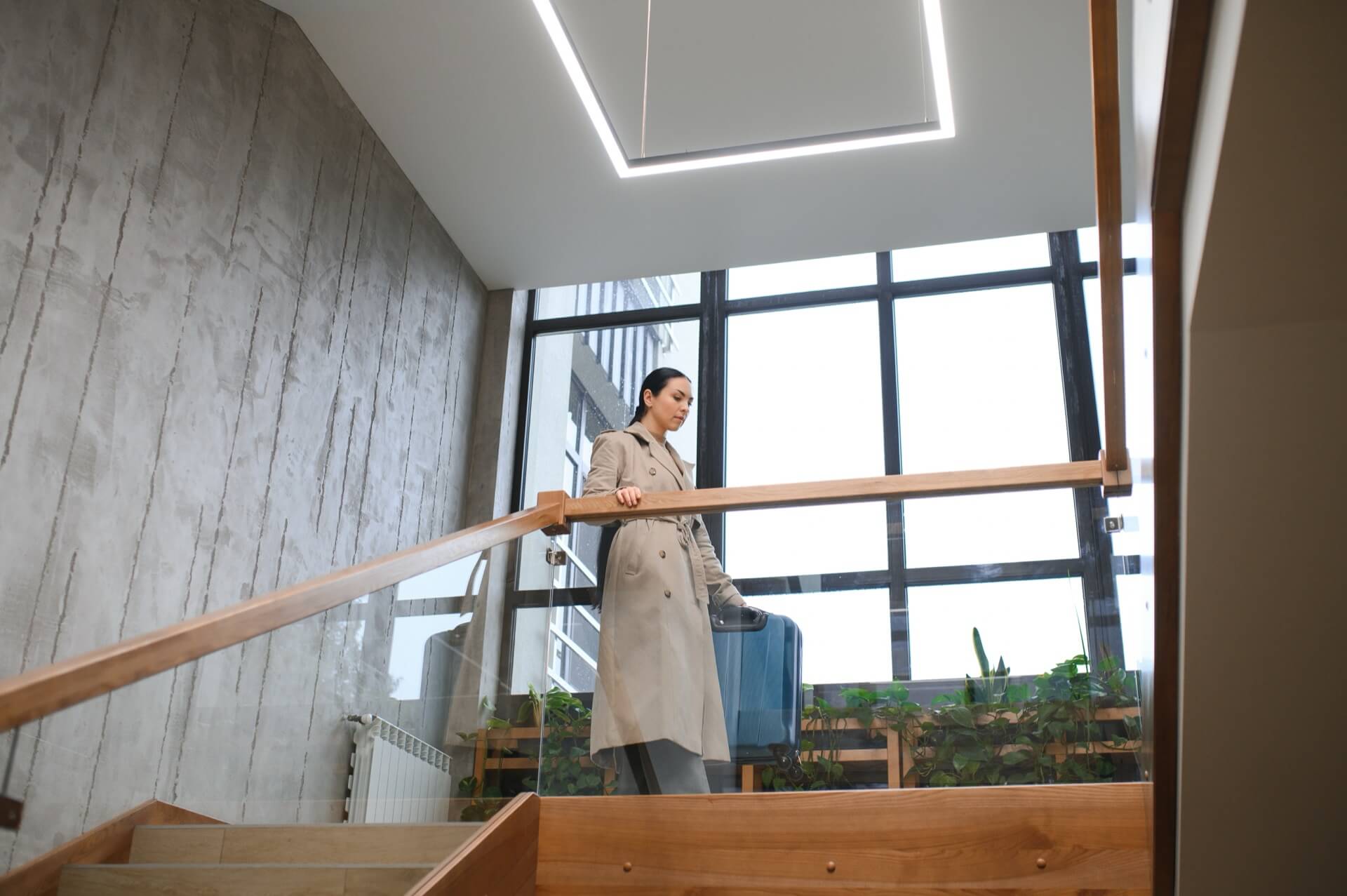LED stair lighting hospitality application